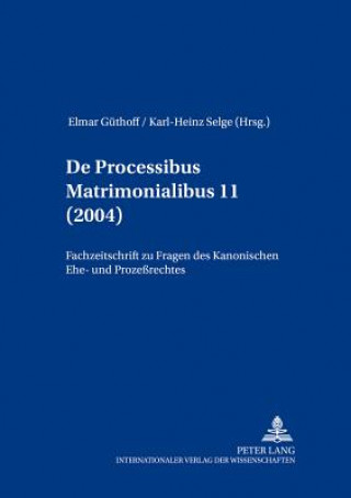 Książka de Processibus Matrimonialibus Elmar Güthoff