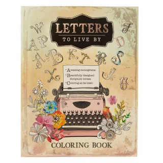 Carte Coloring Book Letters to Live by 