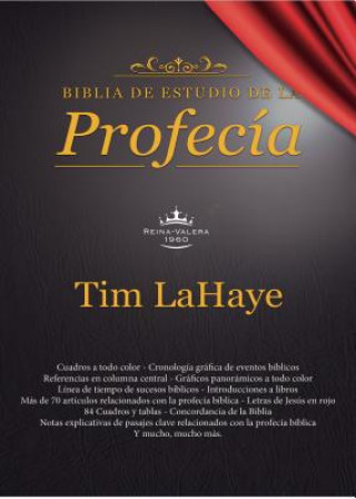 Kniha Biblia de Estudio de La Profecia: Negro Con Indice Tim LaHaye