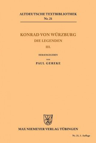 Carte Die Legenden III Konrad von Würzburg