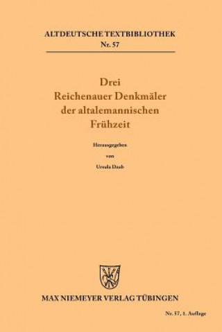 Книга Drei Reichenauer Denkmaler der altalemannischen Fruhzeit Ursula Daab
