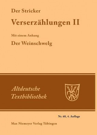 Kniha Verserzahlungen II Der Stricker