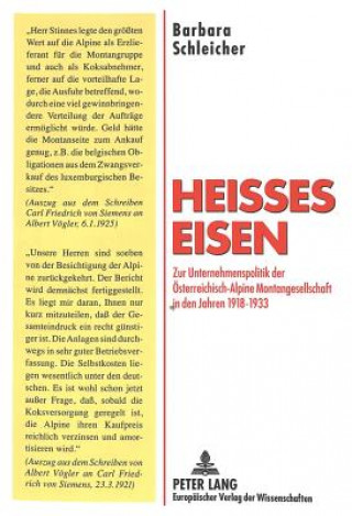 Knjiga Heies Eisen Barbara Schleicher