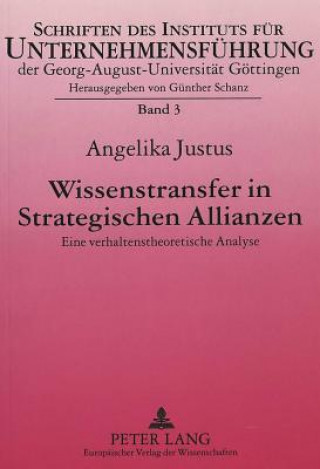 Carte Wissenstransfer in Strategischen Allianzen Angelika Justus