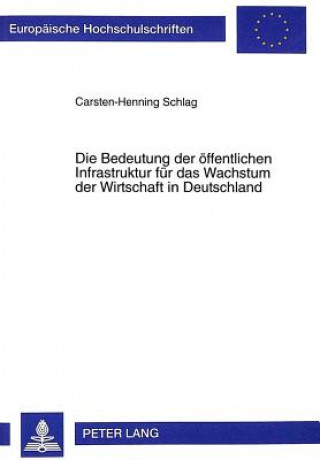 Knjiga Die Bedeutung der oeffentlichen Infrastruktur fuer das Wachstum der Wirtschaft in Deutschland Carsten-Henning Schlag