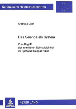 Könyv Das Seiende ALS System Andreas Lehr