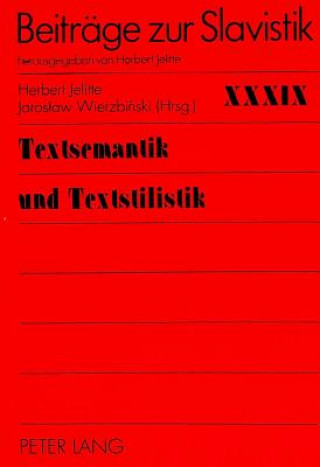 Buch Textsemantik und Textstilistik Herbert Jelitte