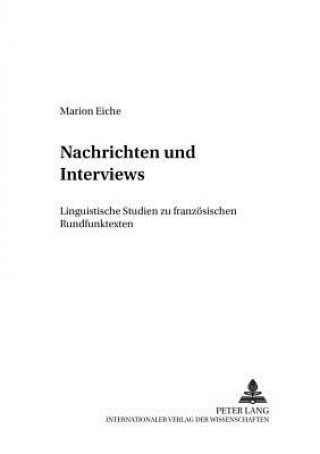 Kniha Nachrichten und Interviews Marion Eiche