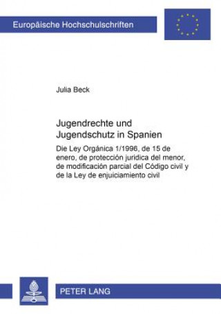Könyv Jugendrechte Und Jugendschutz in Spanien Julia Beck