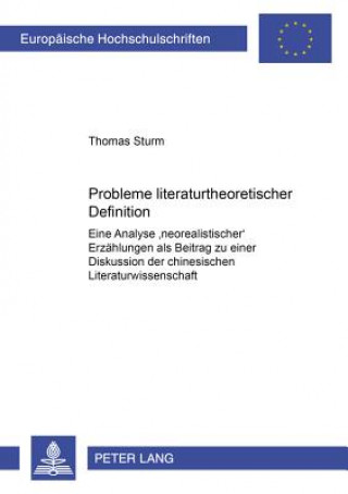 Książka Probleme Literaturtheoretischer Definition Thomas Sturm