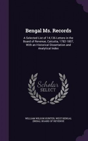 Buch Bengal Ms. Records William Wilson Hunter