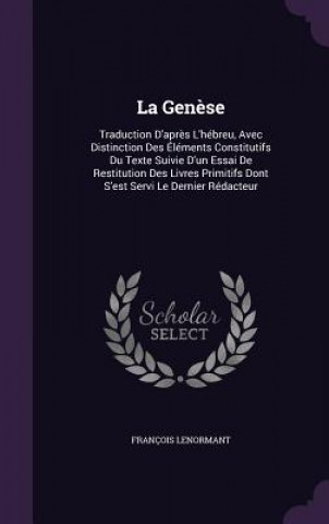 Buch Genese Professor Francois Lenormant