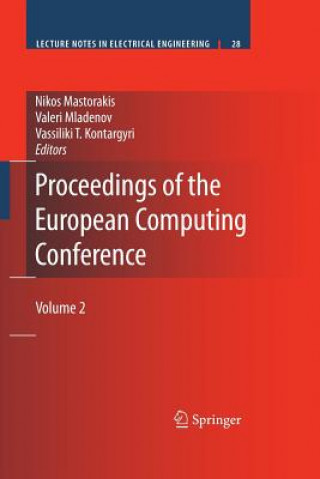 Kniha Proceedings of the European Computing Conference Vassiliki T. Kontargyri