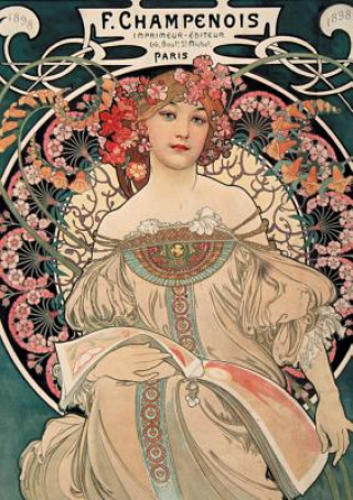 Kniha Carnet Blanc, Affiche Mucha, Imprimerie Champenois Mucha-A