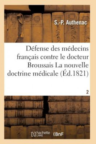 Carte Medecins Francais Contre Le Docteur Broussais, Auteur de la Nouvelle Doctrine Medicale T02 Authenac-S-P