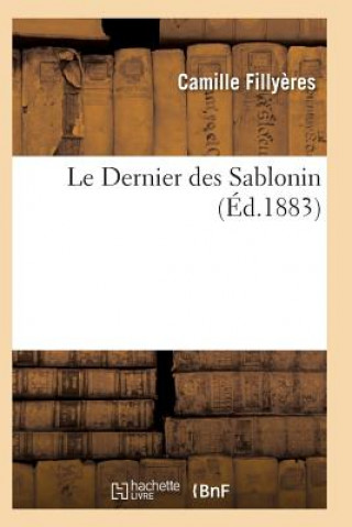 Kniha Le Dernier Des Sablonin Fillyeres-C
