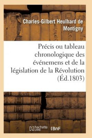 Kniha Precis Ou Tableau Chronologique Des Evenemens Et de la Legislation de la Revolution Heulhard De Montigny-C-G