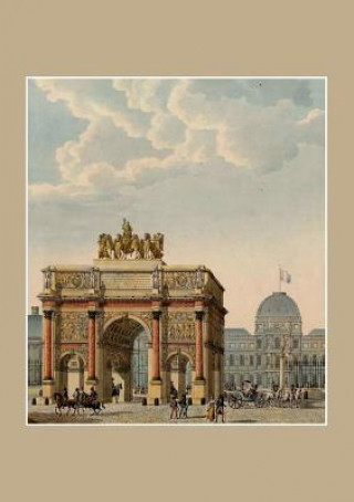 Książka Carnet Ligne, Paris ARC de Triomphe Du Carrousel Percier-C