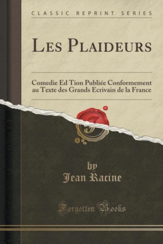 Książka Les Plaideurs Jean Racine