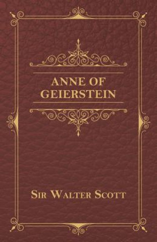 Carte Anne of Geierstein Sir Walter Scott
