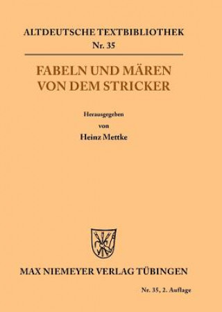 Книга Fabeln und Maren von dem Stricker Der Stricker