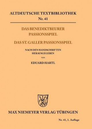 Book Das Benediktbeurer Passionsspiel Eduard Hartl