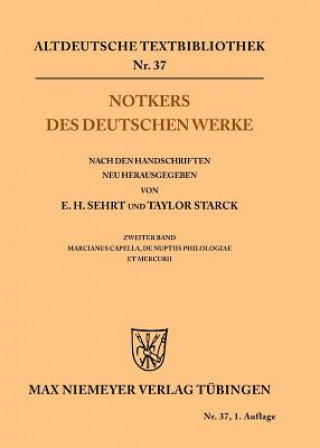 Carte Notkers des Deutschen Werke Edward H. Sehrt