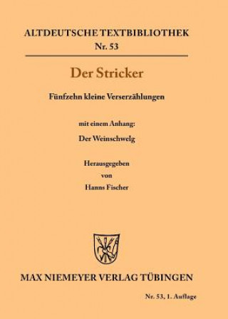Kniha Funfzehn kleine Verserzahlungen Der Stricker