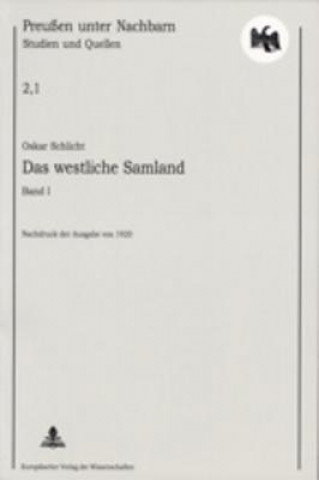 Libro Das Westliche Samland Oskar Schlicht