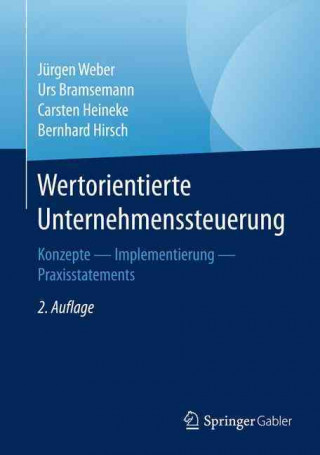 Kniha Wertorientierte Unternehmenssteuerung Jürgen Weber