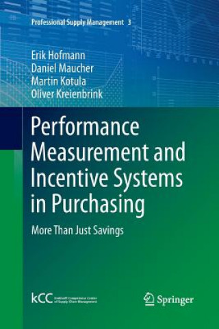 Kniha Performance Measurement and Incentive Systems in Purchasing Erik Hofmann