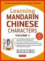 Carte Learning Mandarin Chinese Characters Volume 1 Yi Ren
