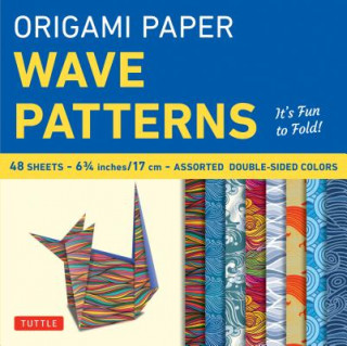 Naptár/Határidőnapló Origami Paper - Wave Patterns - 6 3/4 inch - 48 Sheets Tuttle Publishing