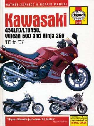 Kniha Kawasaki 454 Ltd, Vulcan 500 & Ninja 250 (85 -07) Anon