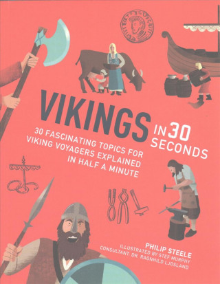 Knjiga Vikings in 30 Seconds Philip Steele
