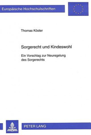 Buch Sorgerecht und Kindeswohl Thomas Köster