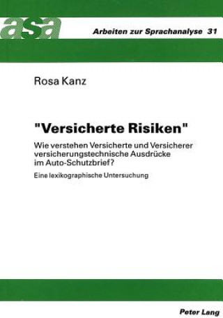 Knjiga Â«Versicherte RisikenÂ» Rosa Kanz
