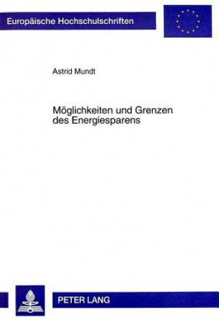 Book Moeglichkeiten und Grenzen des Energiesparens Astrid Mundt