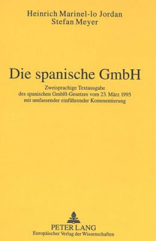 Книга Die Spanische Gmbh Heinrich Marinel-lo Jordan
