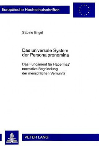 Kniha Das Universale System Der Personalpronomina Sabine Engel
