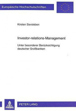 Carte Investor-Relations-Management Kirsten Siersleben