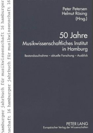 Carte 50 Jahre Musikwissenschaftliches Institut in Hamburg Peter Petersen