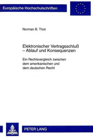 Könyv Elektronischer Vertragsschlu - Ablauf und Konsequenzen Norman B. Thot