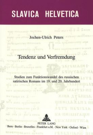 Libro Tendenz und Verfremdung Jochen-Ulrich Peters