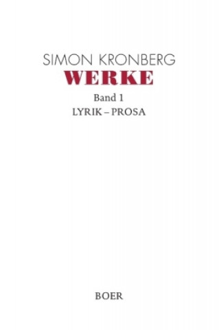 Knjiga Werke Simon Kronberg