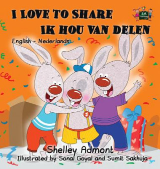 Książka I Love to Share Ik hou van delen Shelley Admont