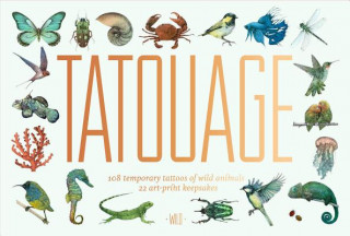 Kniha Tatouage: 108 Temporary Tattoos of Wild Animals and 21 Art Print Lucille Clerc