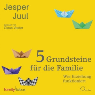 Audio 5 Grundsteine für die Familie, 4 Audio-CDs Jesper Juul