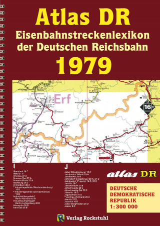Carte ATLAS DR 1979 - Eisenbahnstreckenlexikon der Deutschen Reichsbahn Harald Rockstuhl