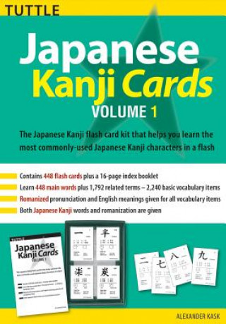 Knjiga Japanese Kanji Cards Kit Volume 1 Alexander Kask